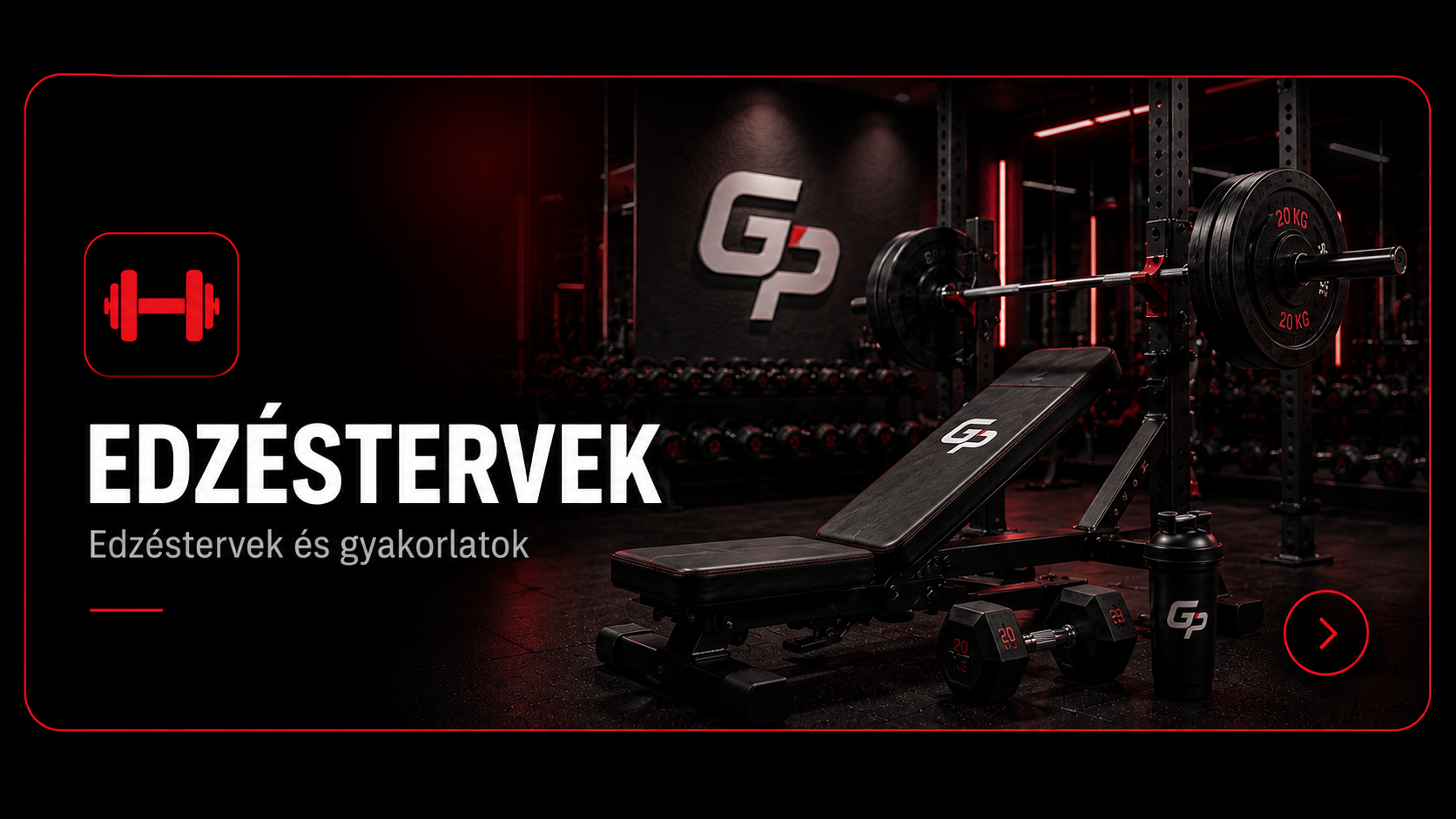 GymPhase edzésterv vizuál